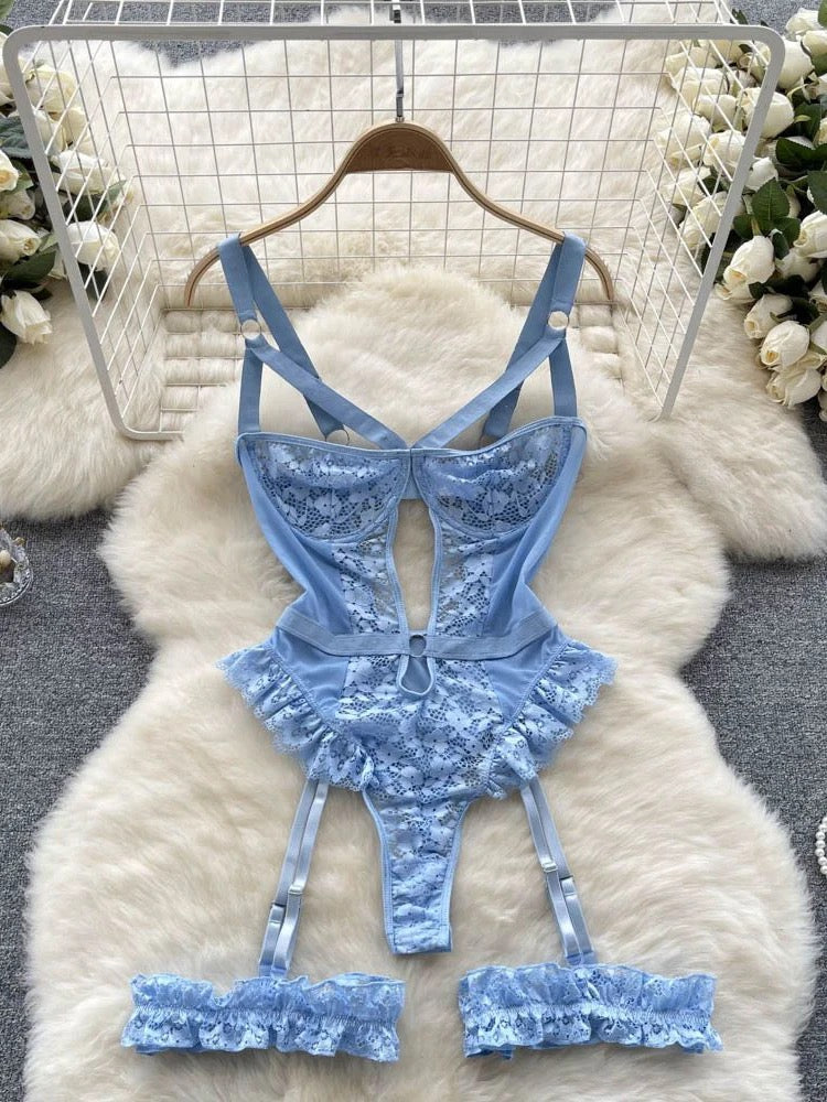 Luxury lace babydoll set